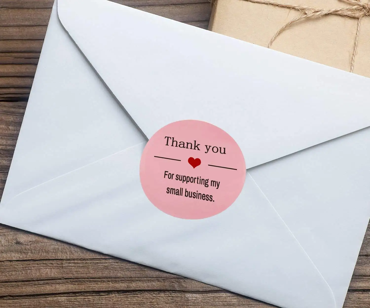 Thank You for Supporting My Small Business Stickers-Pink Thank You Stickers Roll Labels|Used for Business,Online Sellers